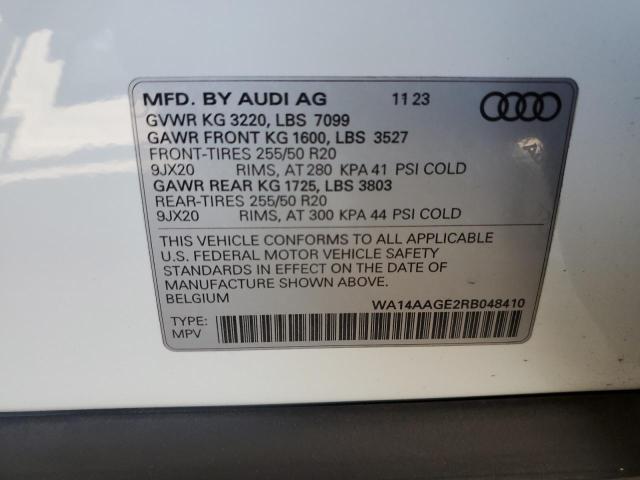 2024 AUDI Q8 E-TRON - WA14AAGE2RB048410