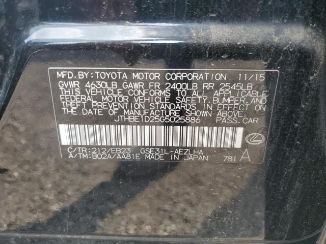 2016 LEXUS IS 350 JTHBE1D25G5025886