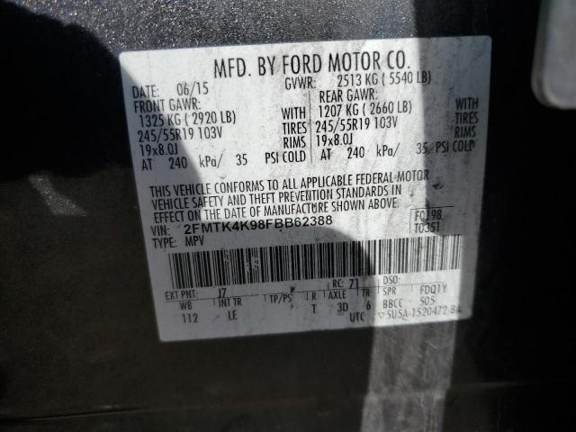 2015 FORD EDGE TITAN - 2FMTK4K98FBB62388