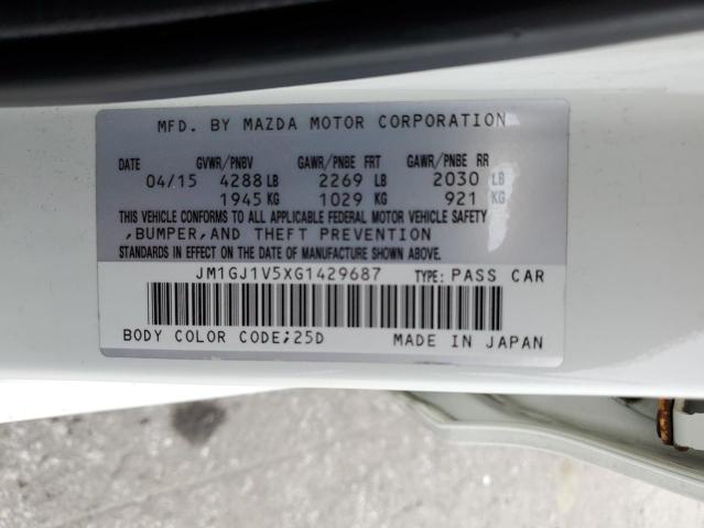2016 MAZDA 6 - JM1GJ1V5XG1429687