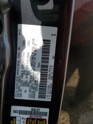 2021 TOYOTA TUNDRA CRE - 5TFHY5F18MX017652