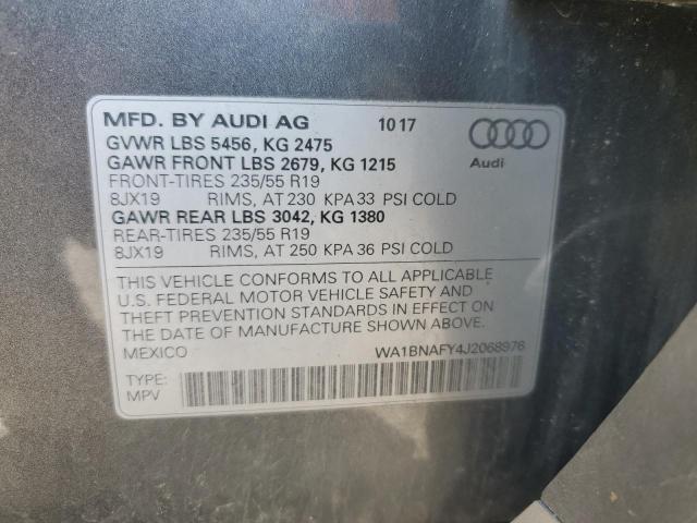 2018 AUDI Q5 PREMIUM - WA1BNAFY4J2068976