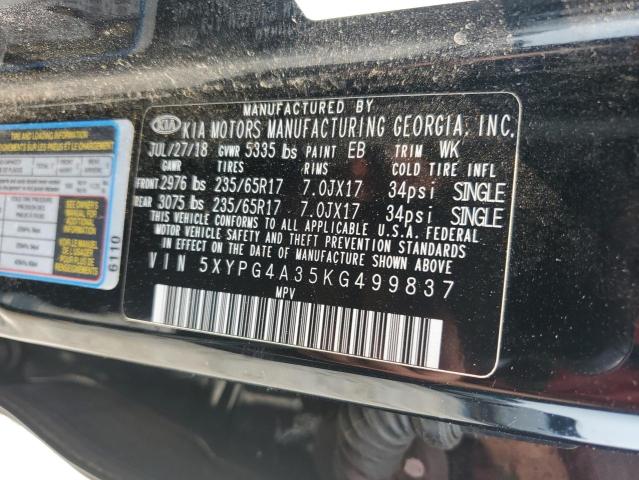 2019 KIA SORENTO L - 5XYPG4A35KG499837