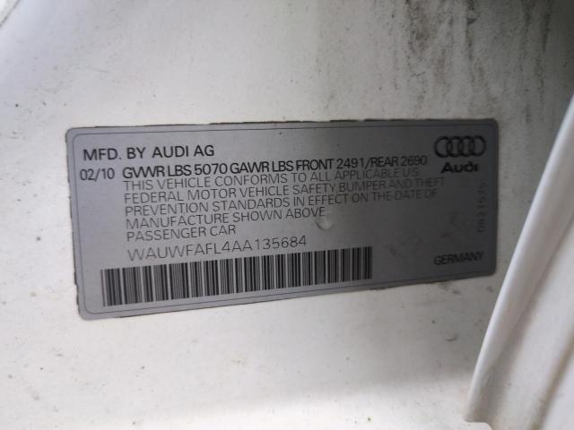 wauwfafl4aa135684 - 2010 Audi a4 premium plus - #61453925