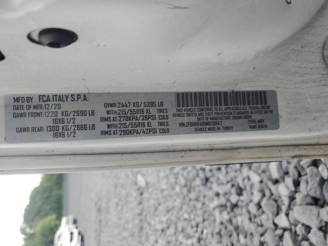 2021 RAM PROMASTER ZFBHRFAB1M6T81147