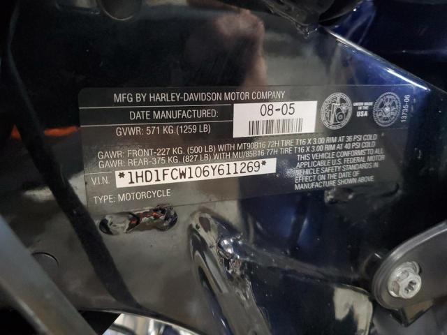 2006 HARLEY-DAVIDSON ULTRA CLAS 1HD1FCW106Y611269