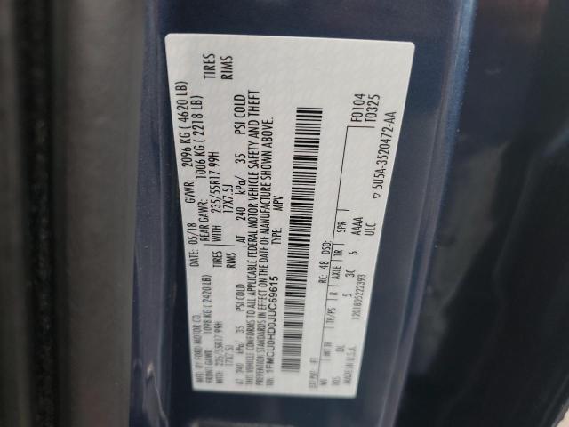 2018 FORD ESCAPE SEL 1FMCU0HD0JUC69615