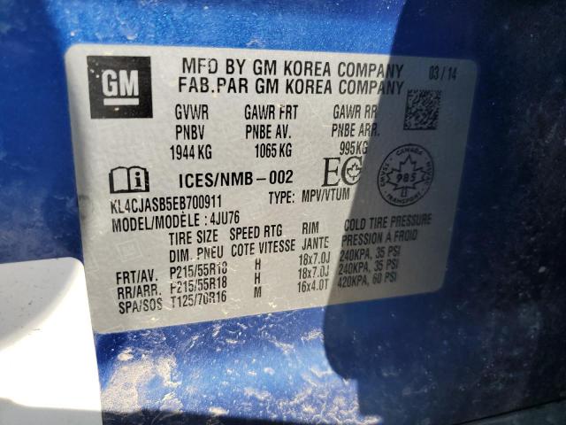 2014 BUICK ENCORE - KL4CJASB5EB700911