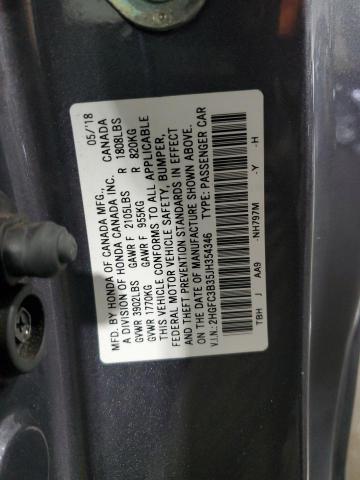 2018 HONDA CIVIC EX 2HGFC3B35JH354346
