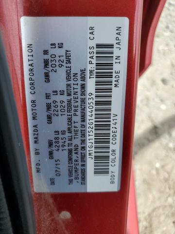 2016 MAZDA 6 TOURING JM1GJ1T52G1440539