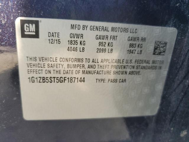 2016 CHEVROLET MALIBU LS - 1G1ZB5ST5GF187144
