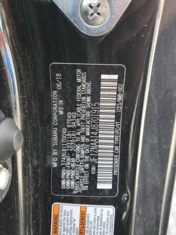 2018 TOYOTA 86 JF1ZNAA14J8701915