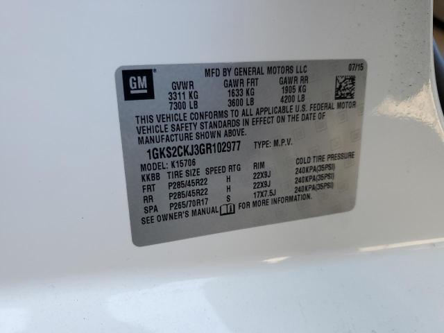 2016 GMC YUKON DENA 1GKS2CKJ3GR102977
