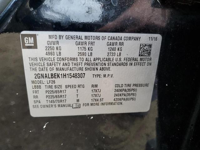 2017 CHEVROLET EQUINOX LS 2GNALBEK1H1548307