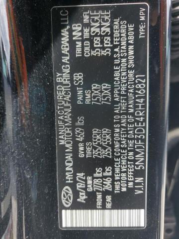 2024 HYUNDAI TUCSON SEL 5NMJF3DE4RH416821