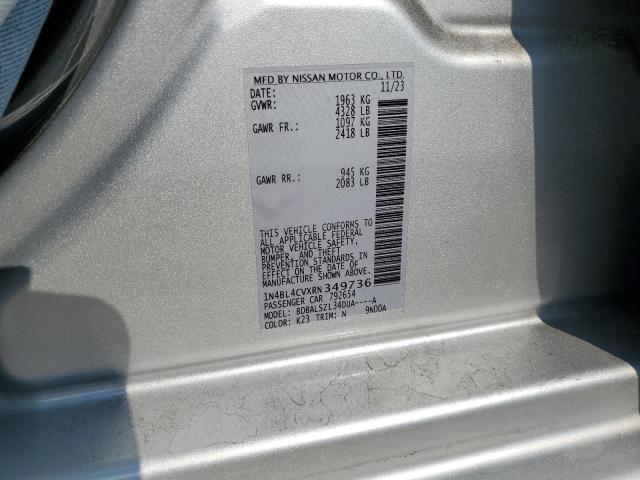 2024 NISSAN ALTIMA SR 1N4BL4CVXRN349736