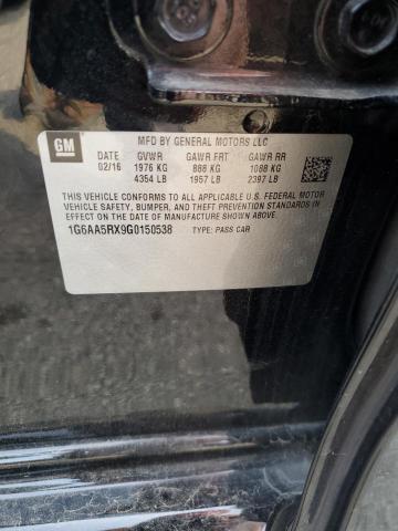 2016 CADILLAC ATS 1G6AA5RX9G0150538