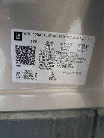 2018 CHEVROLET EQUINOX LT - 3GNAXJEV7JS638449
