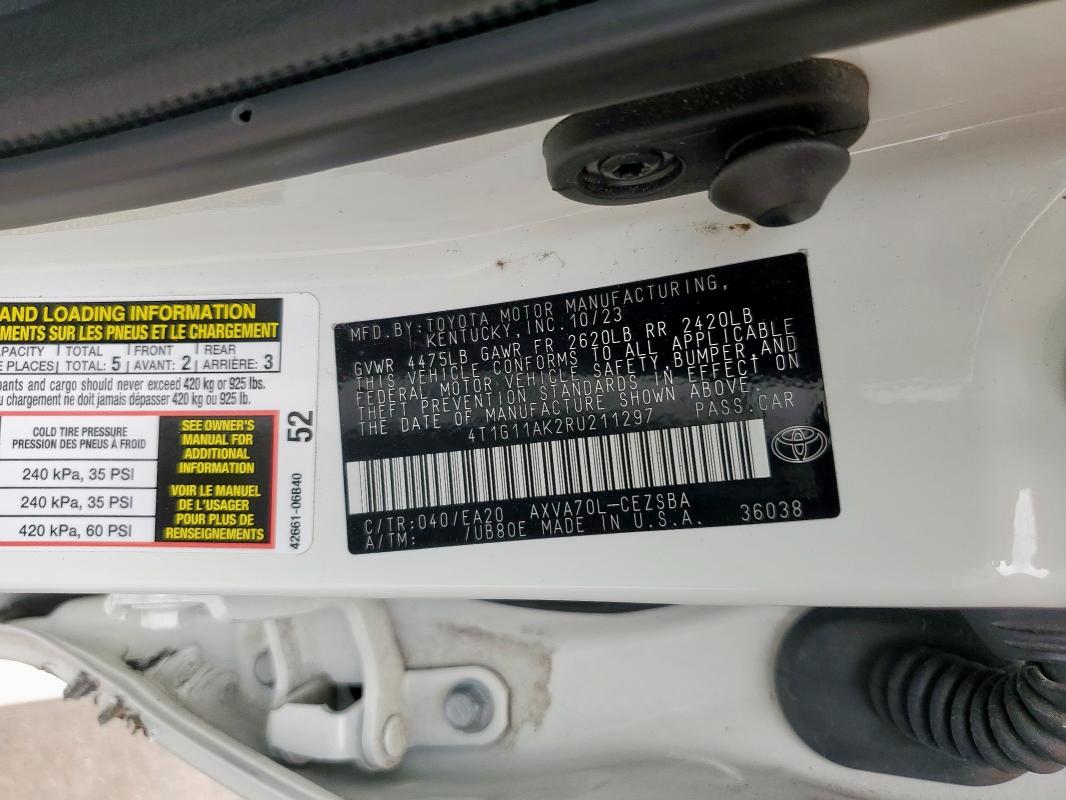 2024 TOYOTA CAMRY SE N - 4T1G11AK2RU211297