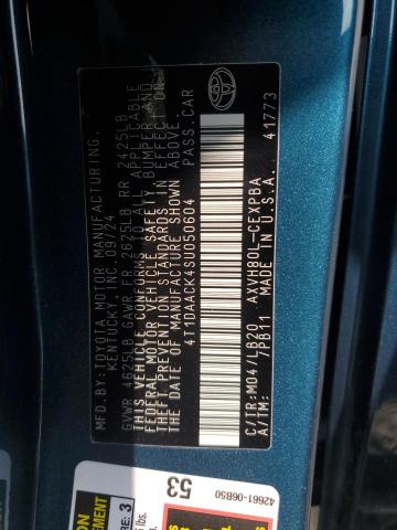 2025 TOYOTA CAMRY XSE - 4T1DAACK4SU050604