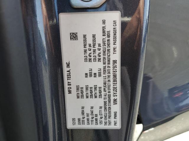 2021 TESLA MODEL 3 - 5YJ3E1EB6MF879798