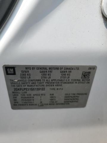 2016 GMC TERRAIN SL 2GKFLPE31G6139122