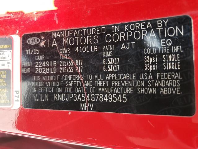 2016 KIA SOUL + KNDJP3A54G7849545