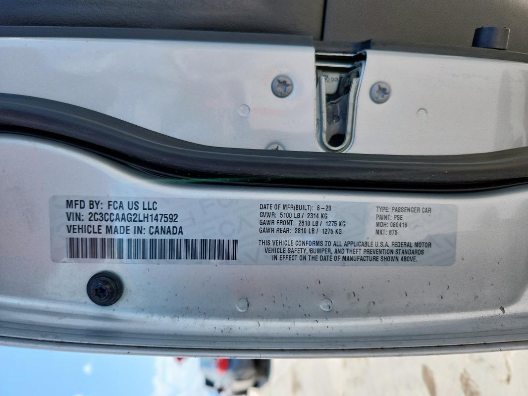 2020 CHRYSLER 300 TOURIN 2C3CCAAG2LH147592