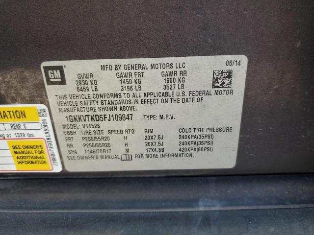2015 GMC ACADIA DEN 1GKKVTKD5FJ109847