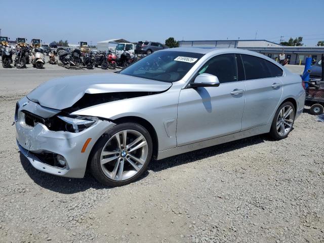 BMW 430I GRAN 2018 silver  gas WBA4J1C54JBG78459 photo #1