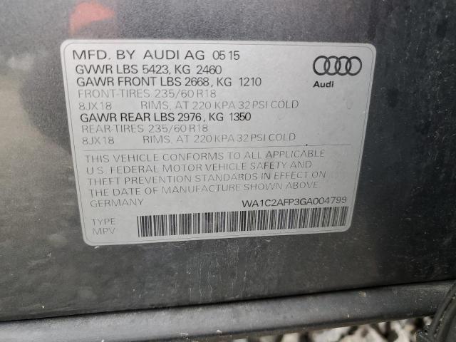 2016 AUDI Q5 PREMIUM - WA1C2AFP3GA004799