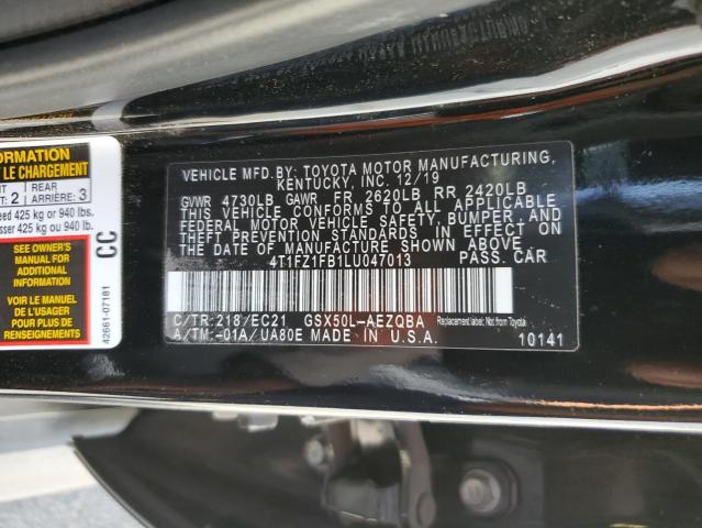 2020 TOYOTA AVALON XSE - 4T1FZ1FB1LU047013