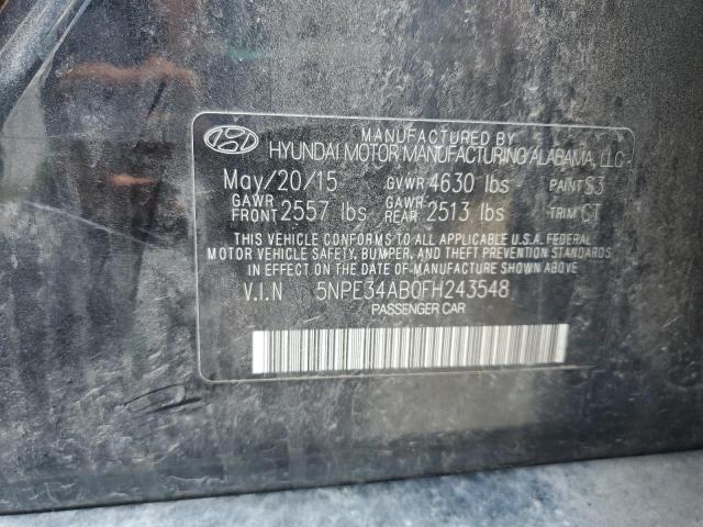2015 HYUNDAI SONATA SPO 5NPE34AB0FH243548