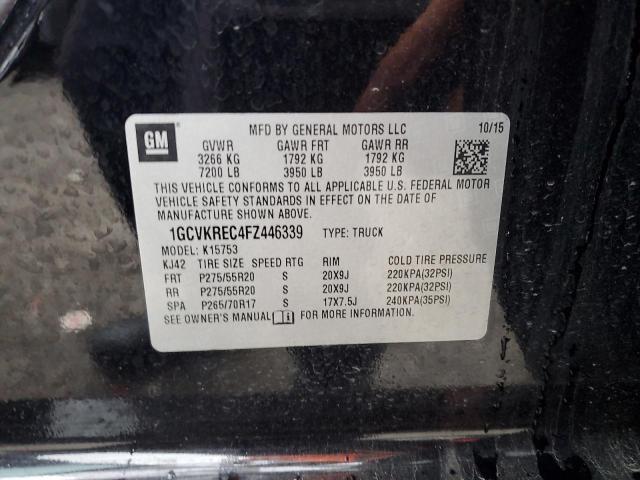 2015 CHEVROLET SILVERADO - 1GCVKREC4FZ446339