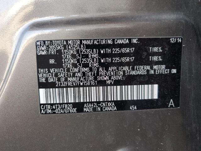 2015 TOYOTA RAV4 LE - 2T3ZFREV7FW158161
