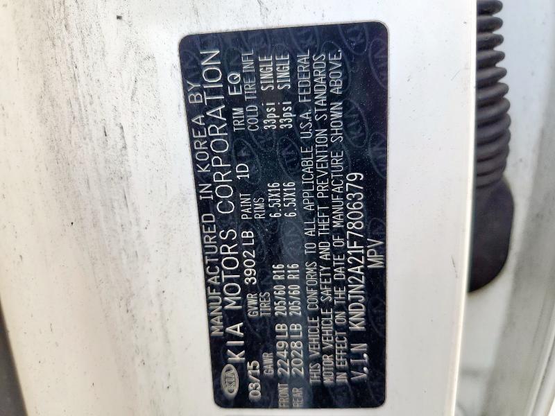 2015 KIA SOUL - KNDJN2A21F7806379