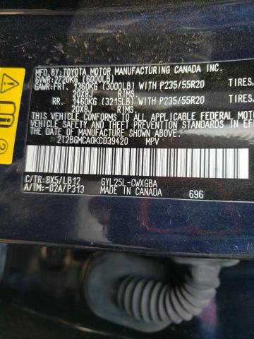 2019 LEXUS RX 450H BA 2T2BGMCA0KC039420