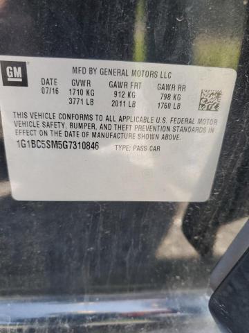 2016 CHEVROLET CRUZE LS 1G1BC5SM5G7310846