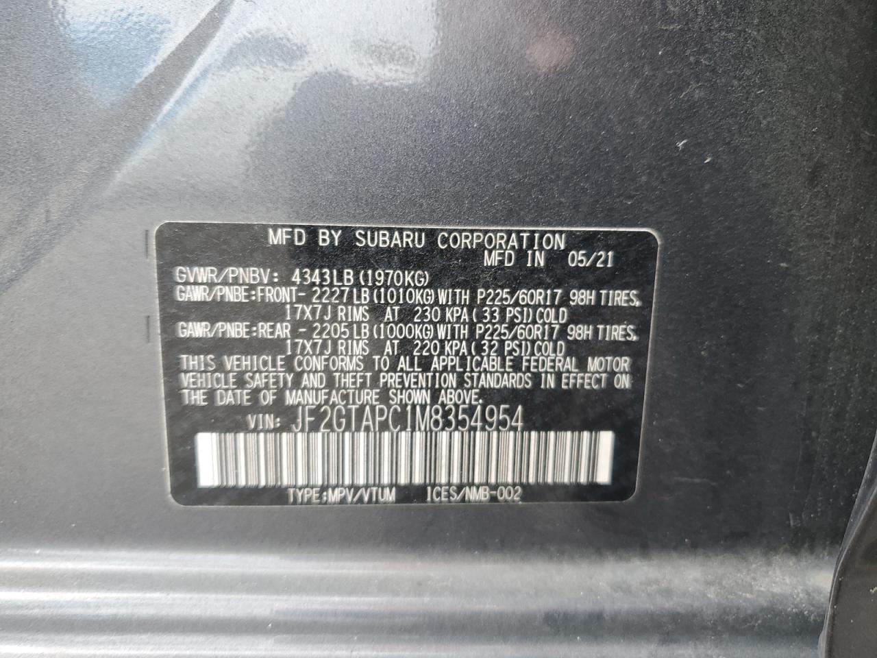 SUBARU CROSSTREK PREMIUM