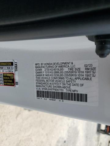 2023 HONDA ODYSSEY EL 5FNRL6H97PB047753