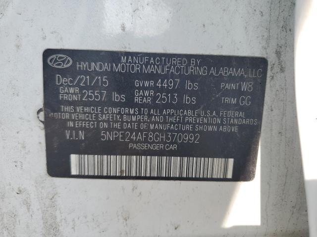 2016 HYUNDAI SONATA SE - 5NPE24AF8GH370992