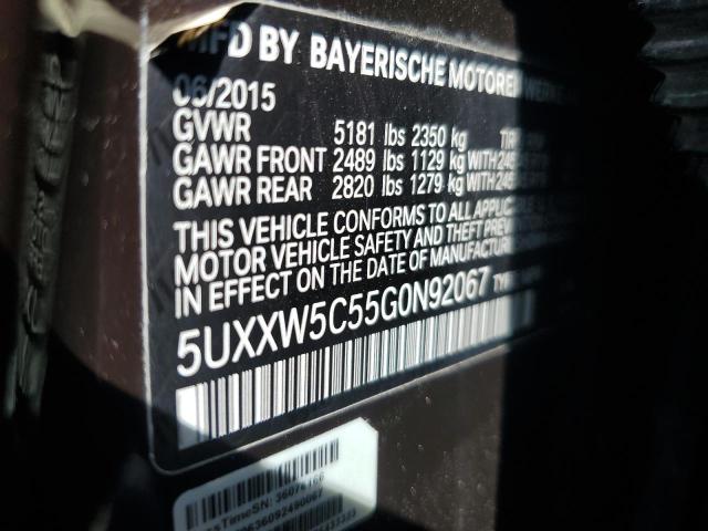 2016 BMW X4 XDRIVE3 5UXXW5C55G0N92067