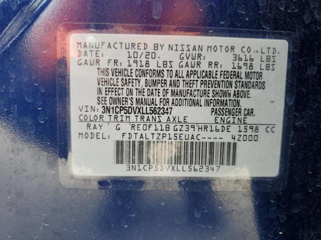 2020 NISSAN KICKS SR 3N1CP5DVXLL562347