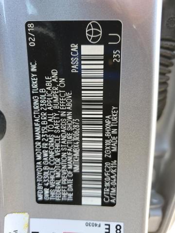 2018 TOYOTA C-HR XLE NMTKHMBX4JR062873