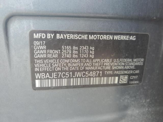 2018 BMW 540 XI WBAJE7C51JWC54871