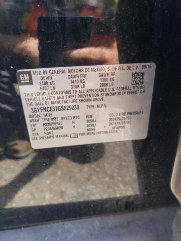 2016 CADILLAC SRX PERFOR 3GYFNCE37GS529233