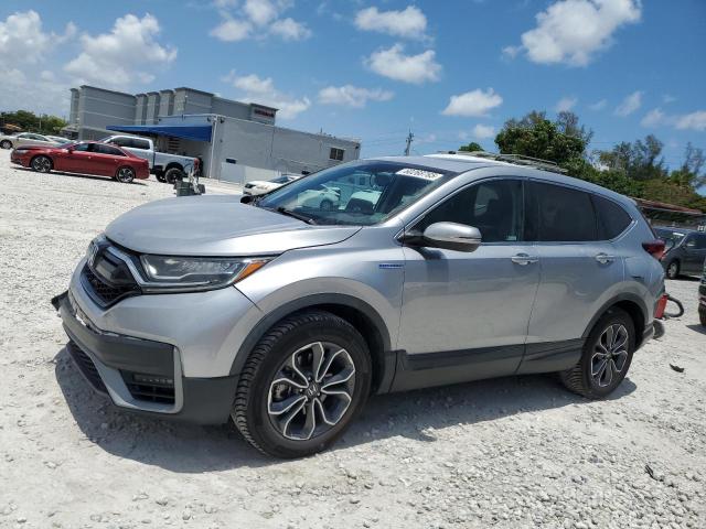 HONDA CR-V EXL 2022 silver  hybrid engine 5J6RT6H80NL006571 photo #1