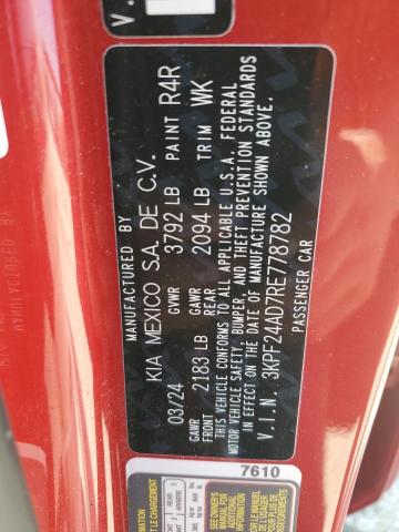 2024 KIA FORTE LX 3KPF24AD7RE778782