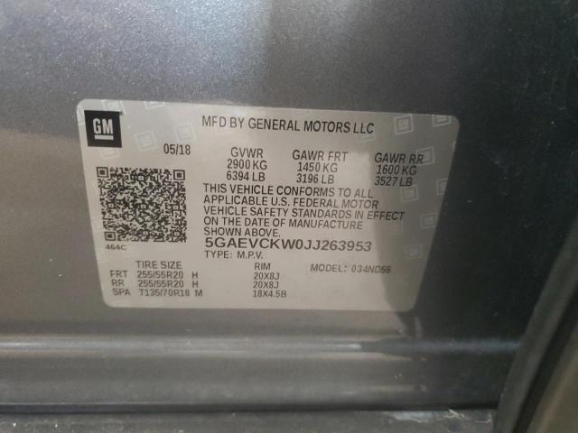 2018 BUICK ENCLAVE AV - 5GAEVCKW0JJ263953