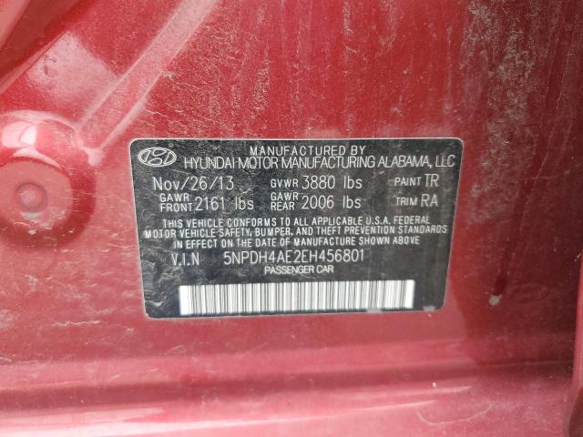 2014 HYUNDAI ELANTRA SE - 5NPDH4AE2EH456801